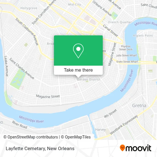 Layfette Cemetary map