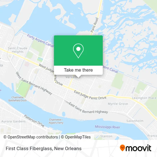 First Class Fiberglass map