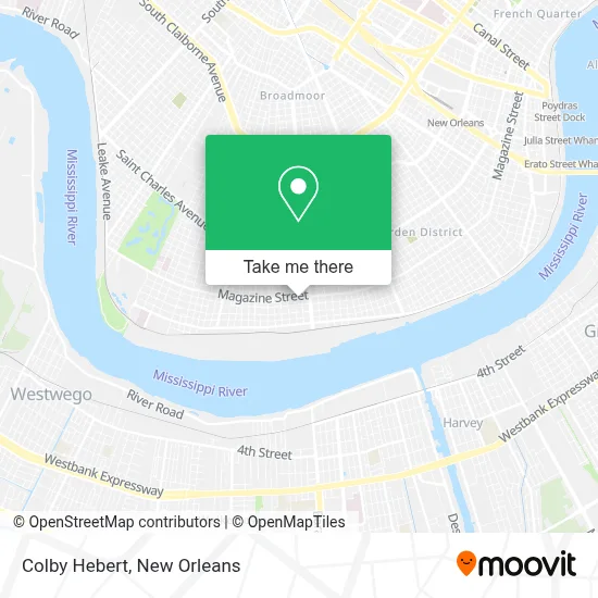 Colby Hebert map