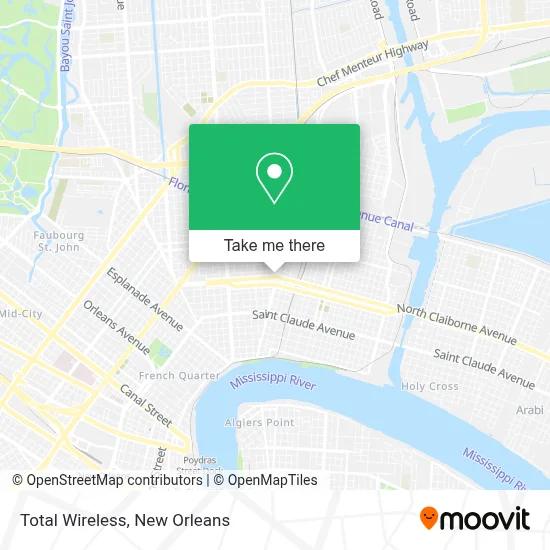 Total Wireless map