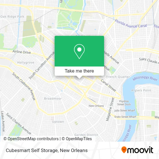 Cubesmart Self Storage map