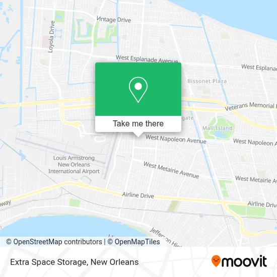 Extra Space Storage map