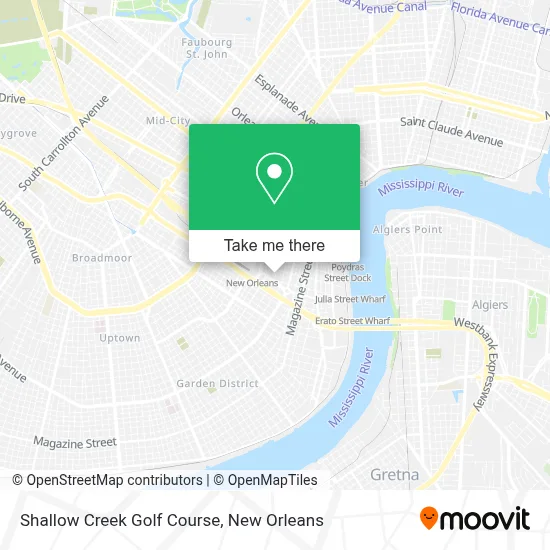 Shallow Creek Golf Course map