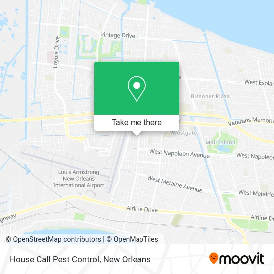 House Call Pest Control map