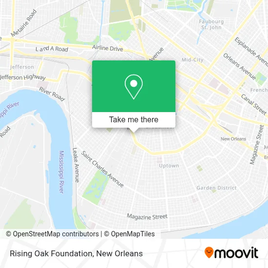 Rising Oak Foundation map