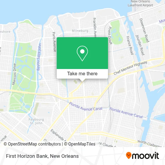 First Horizon Bank map