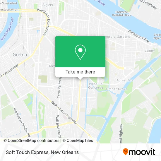 Soft Touch Express map