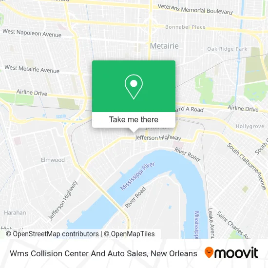 Wms Collision Center And Auto Sales map