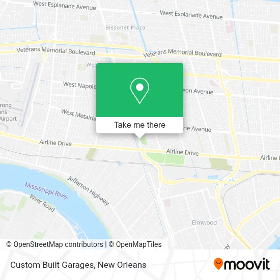Custom Built Garages map
