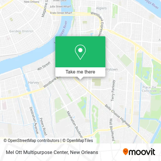 Mel Ott Multipurpose Center map