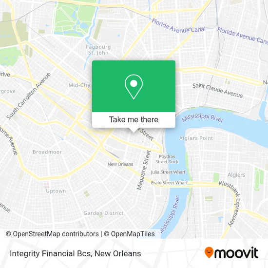 Integrity Financial Bcs map