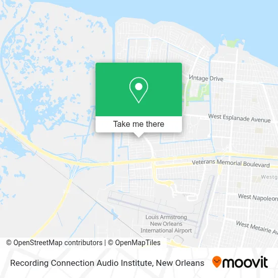 Recording Connection Audio Institute map