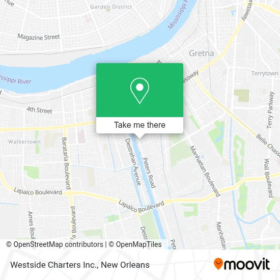 Westside Charters Inc. map