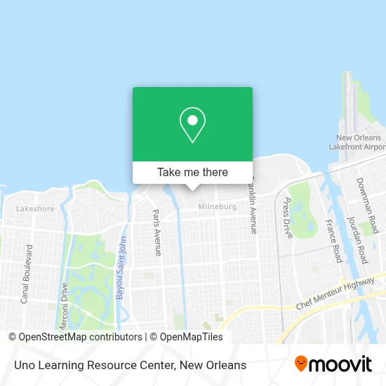 Uno Learning Resource Center map