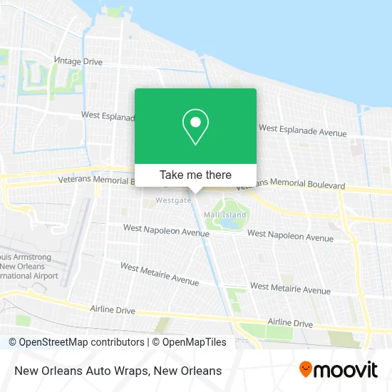 New Orleans Auto Wraps map