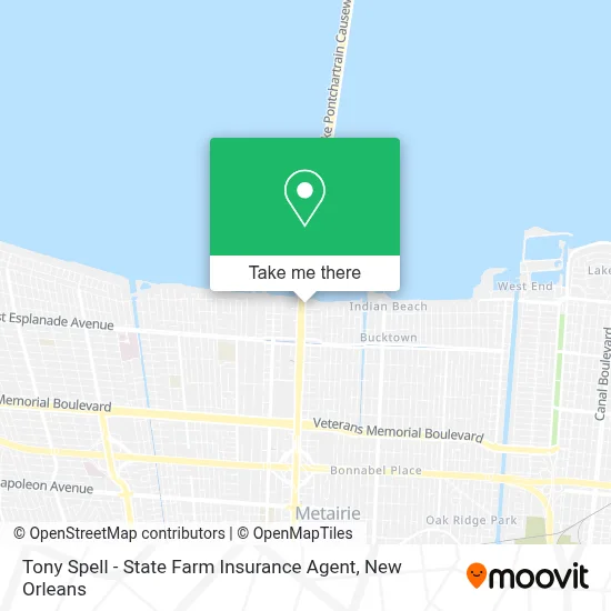 Tony Spell - State Farm Insurance Agent map