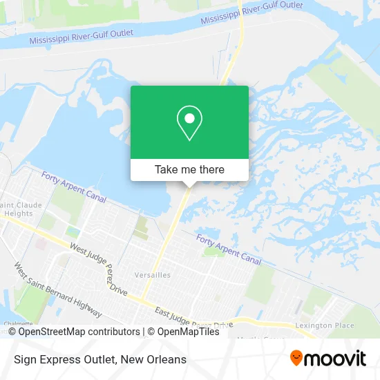 Sign Express Outlet map
