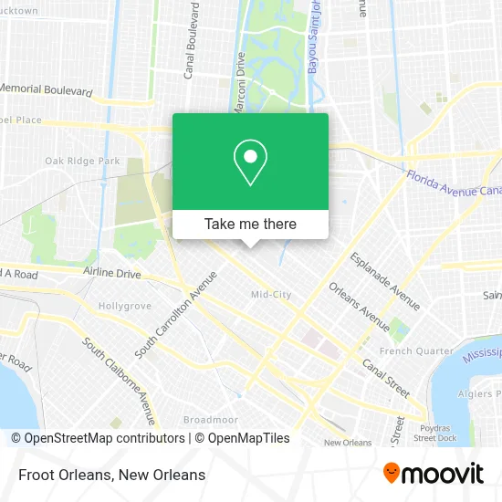 Froot Orleans map