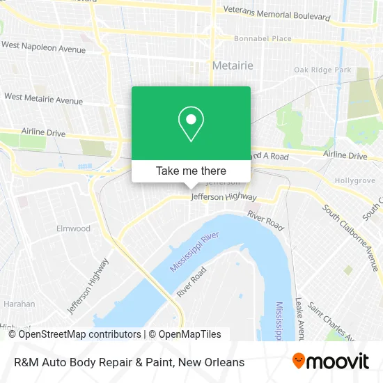 R&M Auto Body Repair & Paint map