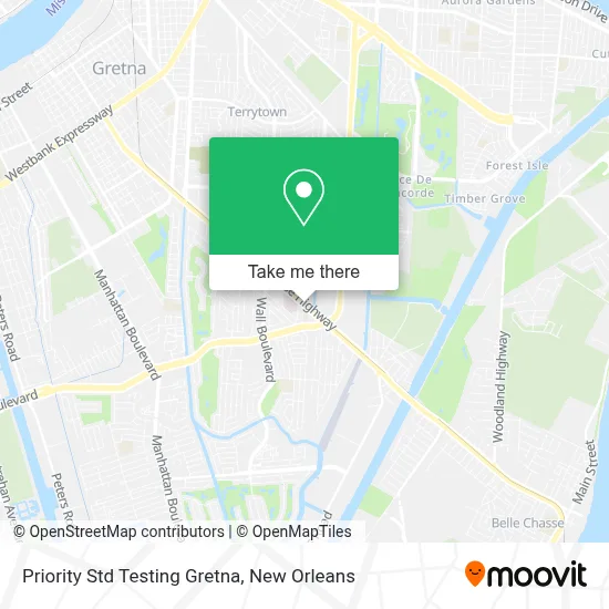 Priority Std Testing Gretna map