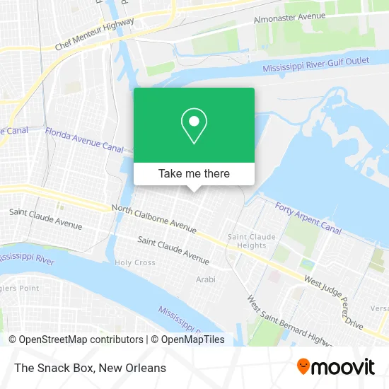 The Snack Box map