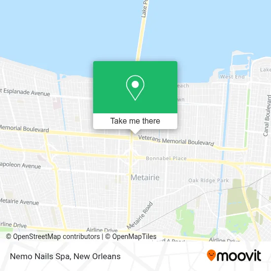 Nemo Nails Spa map