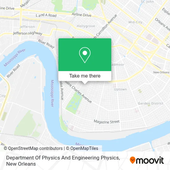 Department Of Physics And Engineering Physics map