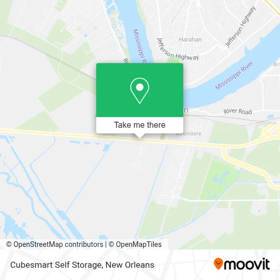 Cubesmart Self Storage map