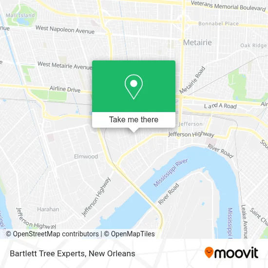 Bartlett Tree Experts map