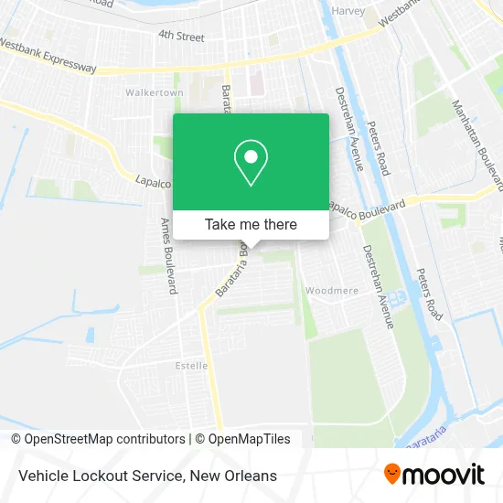 Vehicle Lockout Service map