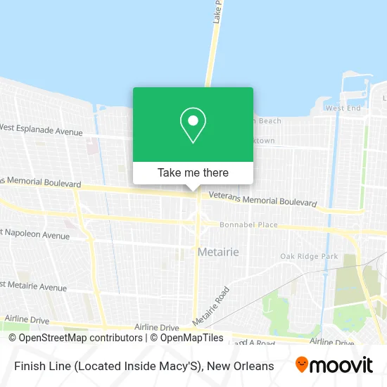 Finish Line (Located Inside Macy'S) map