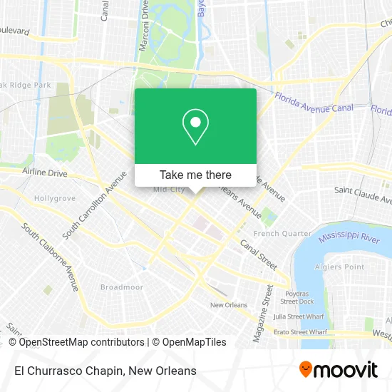 El Churrasco Chapin map