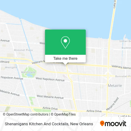 Shenanigans Kitchen And Cocktails map