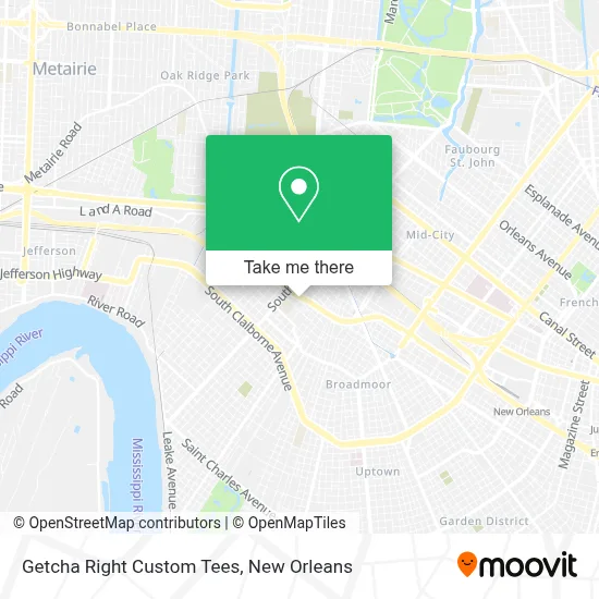 Getcha Right Custom Tees map