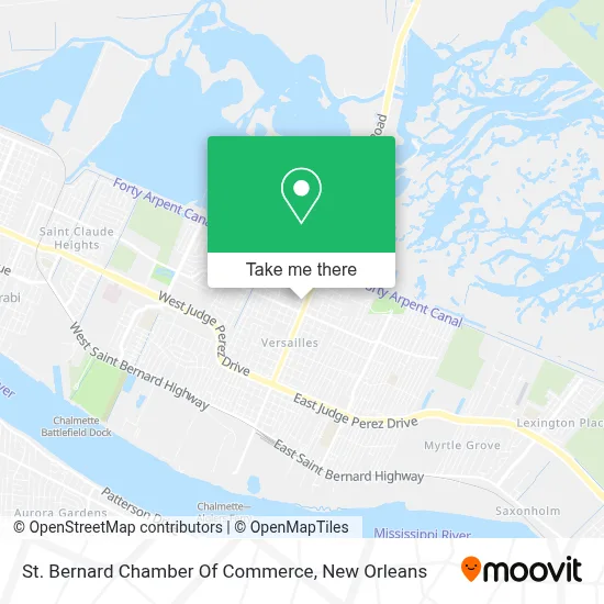 St. Bernard Chamber Of Commerce map