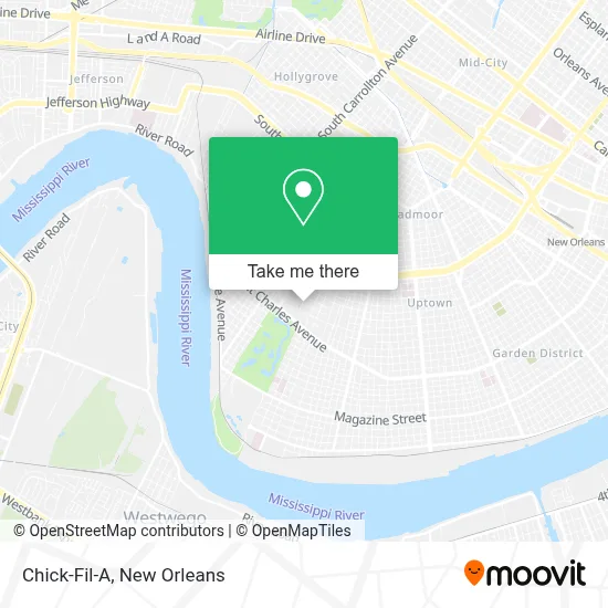 Chick-Fil-A map