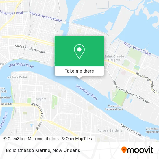 Belle Chasse Marine map