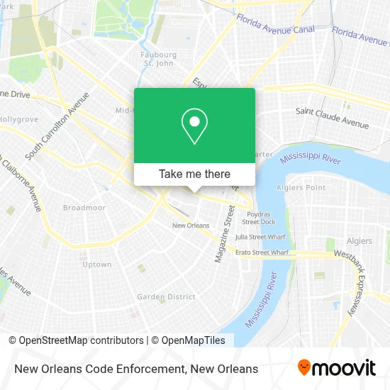 New Orleans Code Enforcement map