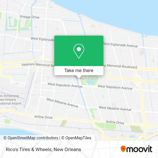 Rico's Tires & Wheels map