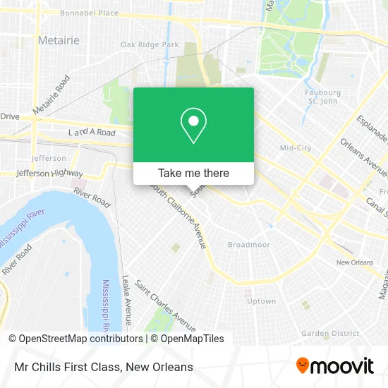 Mr Chills First Class map