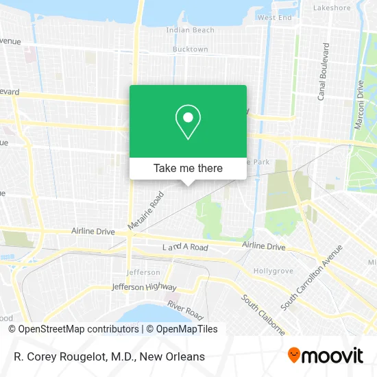 R. Corey Rougelot, M.D. map