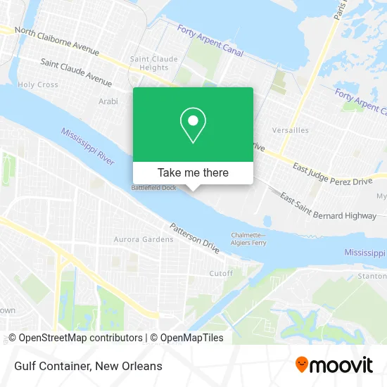 Gulf Container map