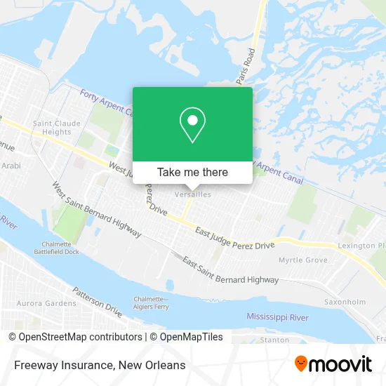 Freeway Insurance map
