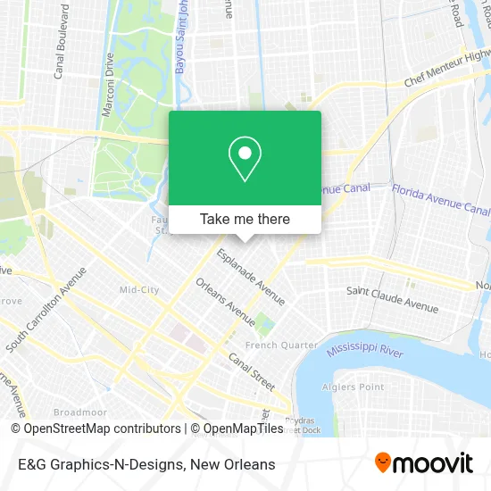 E&G Graphics-N-Designs map