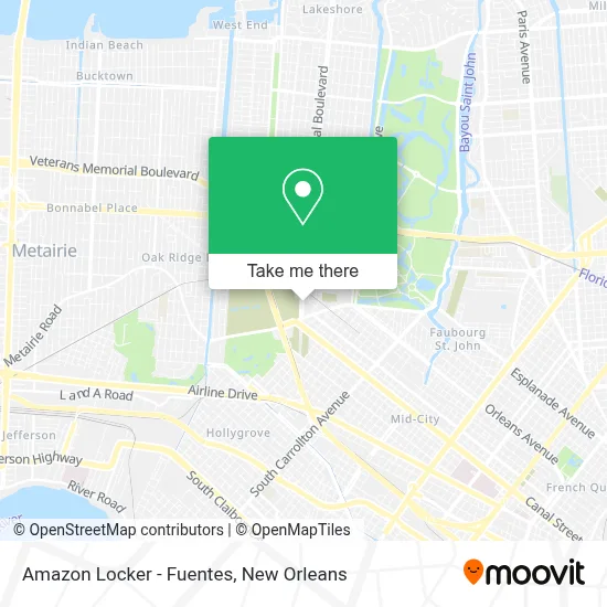 Amazon Locker - Fuentes map