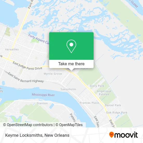 Keyme Locksmiths map