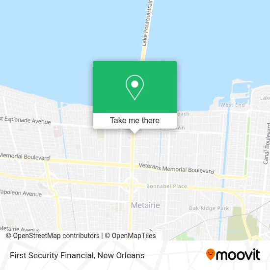 First Security Financial map