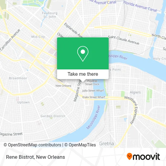 Rene Bistrot map