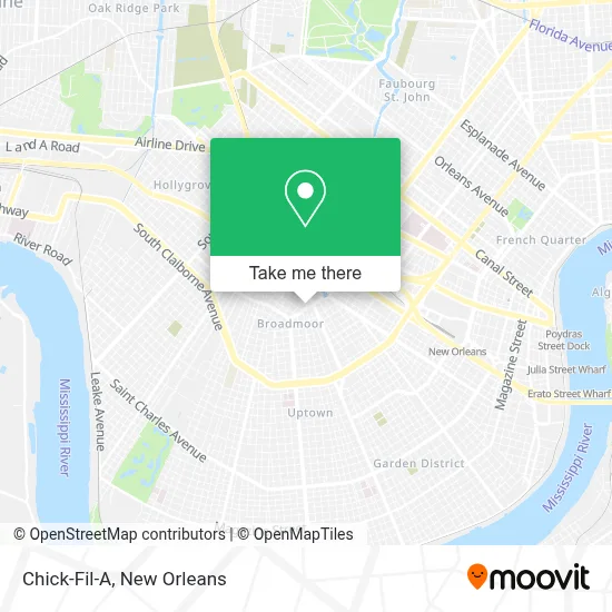 Chick-Fil-A map