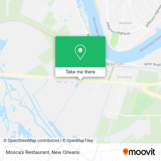 Mosca's Restaurant map